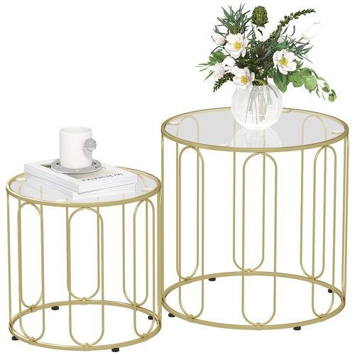 Homcom coffee table - coffee,
