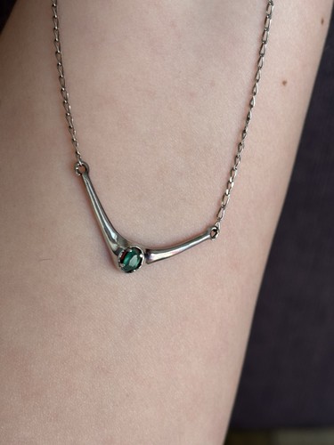 Vintage emerald green stone - emerald,