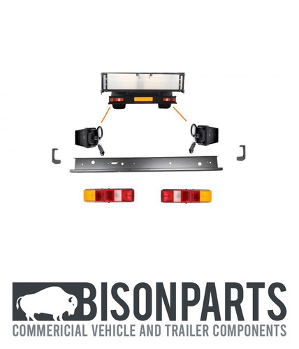 Rear bumper bar end - end, &