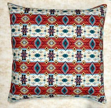 Aztec Navajo Style Cushion Cover Decor Case fits 18" x 18" 100% Cotton Fabric