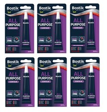 6 X Bostik  All Purpose Adhesive Clear Glue  20ml Long Lasting Bond New