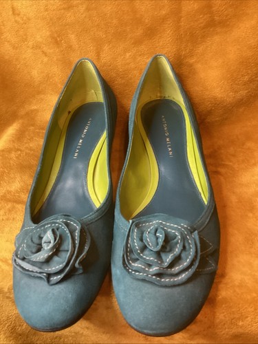 Antonio melani teal suede rose - teal,