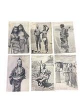 6 Postcards Africa Characters