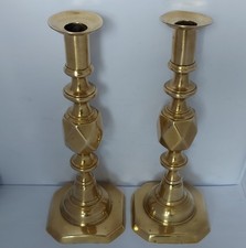 Victorian Pair Of Brass Push