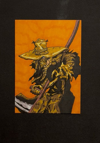 Batman scarecrow sketchcard - scarecrow,