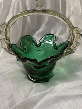 Murano Style Green Art Glass