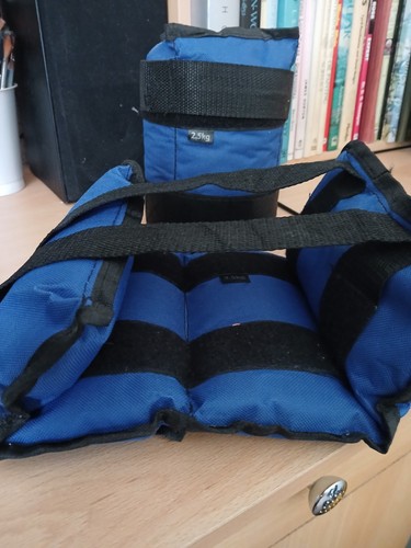 Blue ankle weights 5kg pair - blue, 2.5kg