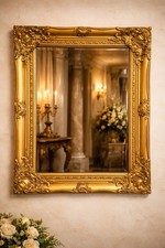 Large Ornate Gold Wall Mirror
