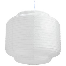 Habitat Cirro Paper Lamp Shade x2 White 45cm Damaged Ripped Easy Fit