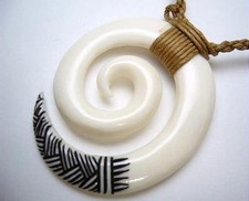 44mm XL Hand Carved Maori Koru