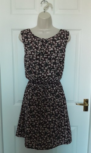 Tea day dress skater black - day, skater,