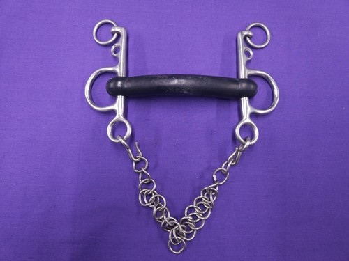 Rubber mullen pelham with - 5",