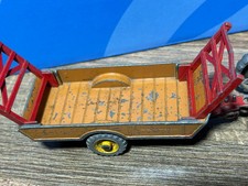 Dinky Massey Harris Tractor And Halesowen Trailer Nos 27a And 320 without driver