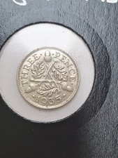 1935 King George VI Silver Three-Pence Coin 0.500g, 90th Birthday Commemorative