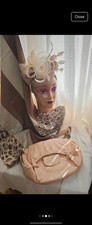 Ivory Fascinator and Bag Set
