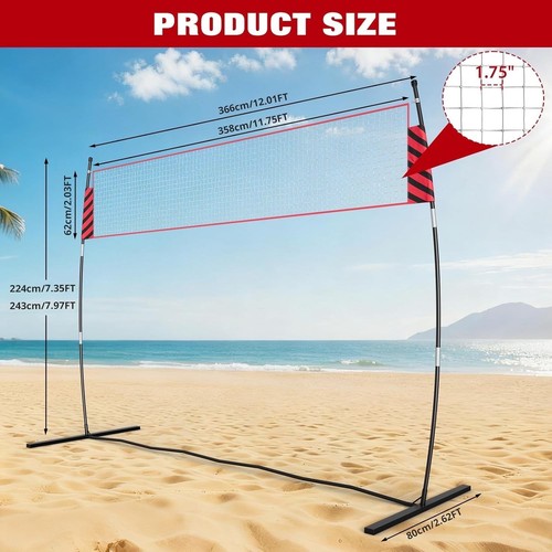12ft volleyball net backyard - net,
