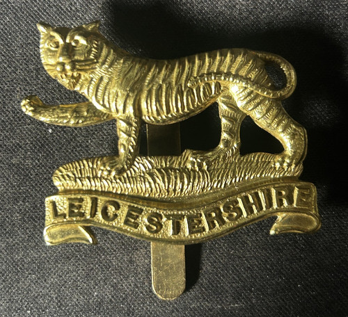 Leicestershire regiment brass - leicestershire,