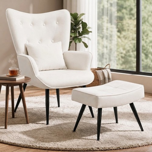 Stylish velvet armchair with - stylish,