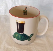 GUINNESS VINTAGE OFFICIAL MERCHANDISE EMBOSSED MUG PELICAN & TURTLE 2001 HTF VGC