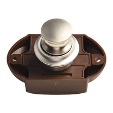 Door Push Button Lock Lock For RV 15mm-20mm Beautiful Appearance Matt Nickel