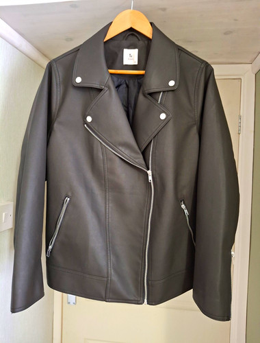 Woman black faux leather - faux,