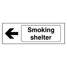 Smoking Shelter Left Arrow