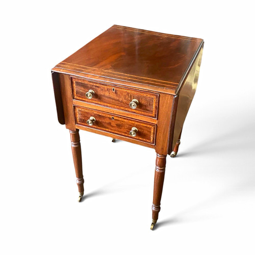 Antique mahogany inlaid - antique,