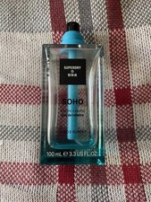 EMPTY Superdry Super Dry Soho Glass 100ml Eau de Toilette Cologne Spray Bottle