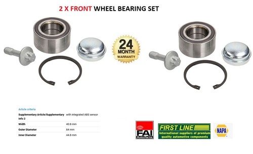 Front axle wheel - 2x,