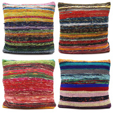 Rag Rug Cushion Pillow Covers