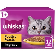 96 x 85g Whiskas 1+ Poultry