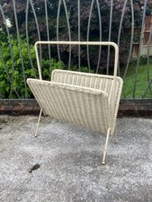Vintage White Wicker Magazine