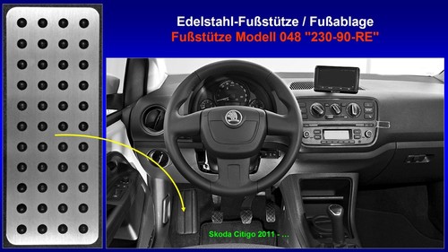 Footrest foot rest - pedal, skoda