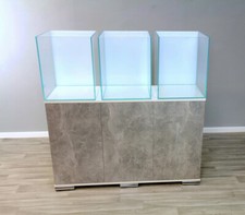 3 CUBE Fish tank  and cabinet, Optiwhite cube aquarium, marine, freshwater