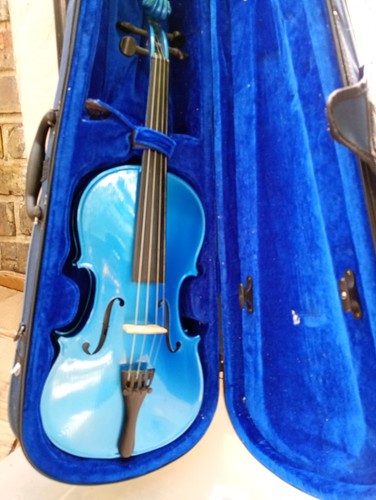 Beautiful blue violin - beautiful,