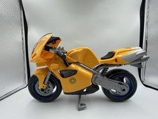 Vintage Yellow Action man Motorbike Racing Bike Motor Cycle Yamaha Full Fairing
