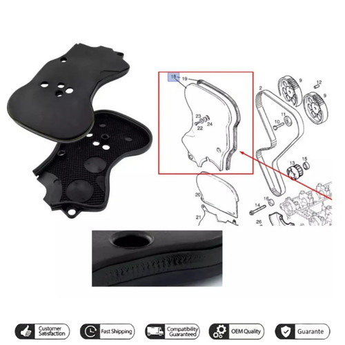 Timing belt cover for opel - belt,