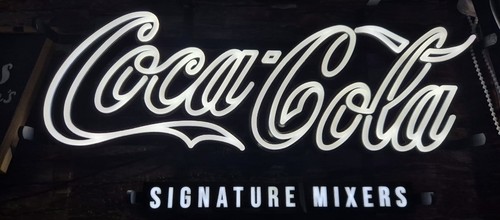 Coca cola signature - signature, bar