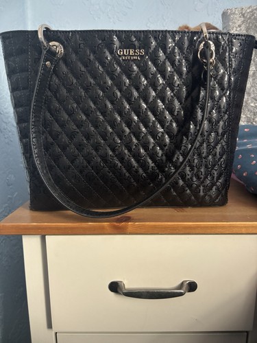 Guess black faux - guess, leather