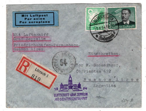 Graf zeppelin air - zeppelin, mail