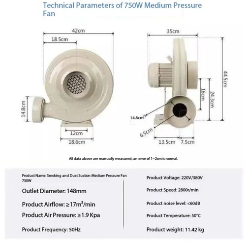 1100w220v380v fume extractor - 1100w220v380v,