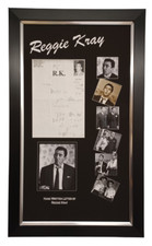 Framed Reggie Kray Signed