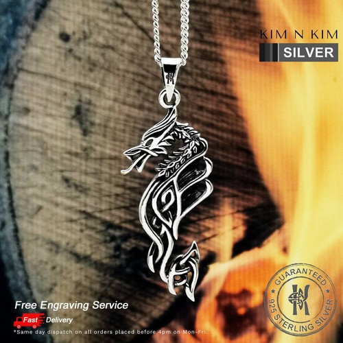 Celtic dragon pendant - celtic,