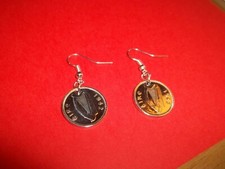 THREE PENNY COINS - IRISH HARP