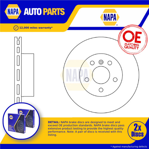 Brake discs pair - brake, vented