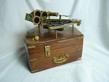 ANTIQUE BRASS SHIPS SEXTANT BY