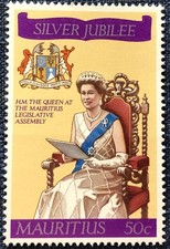 QUEEN ELIZABETH SILVER JUBILEE STAMPS -- 4 SETS - FREE UK POSTAGE