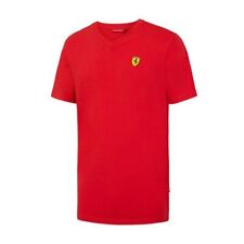 Red Ferrari Official Shield Logo T-Shirt – XL, featuring a clean design
