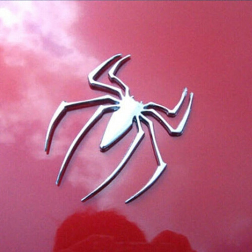 Metal spider logo car - metal,