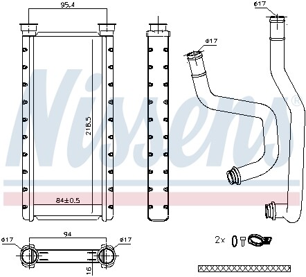 Heat exchanger interior - heat,